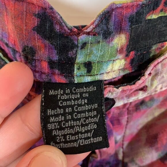 Calvin Klein Jeans Multi-Colour Tie Dye Shorts - Picture 6 of 7